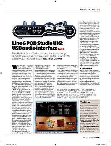Guitarist Line 6 POD Studio UX2 Guitarist Line 6 POD Studio UX2