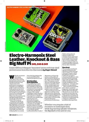 Guitarist ElectroHarmonix Bass Big Muff Pi Guitarist ElectroHarmonix Bass Big Muff Pi