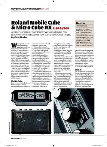 Guitarist Roland Mobile Cube Guitarist Roland Mobile Cube