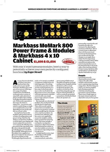 Guitarist Markbass MoMark Guitarist Markbass MoMark