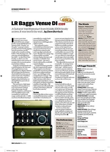Guitarist LR Baggs Venue DI Guitarist LR Baggs Venue DI