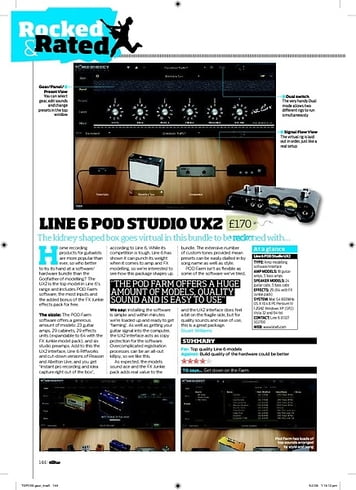 Total Guitar LINE 6 POD STUDIO UX2 Total Guitar LINE 6 POD STUDIO UX2