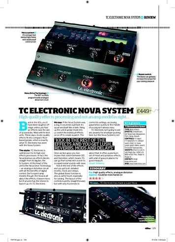Total Guitar TC Electronic Nova System Total Guitar TC Electronic Nova System