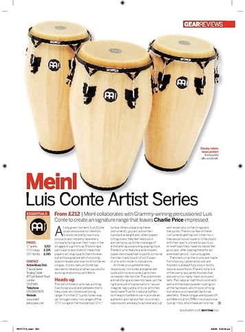 Rhythm Meinl Luis Conte Artist Series Rhythm Meinl Luis Conte Artist Series