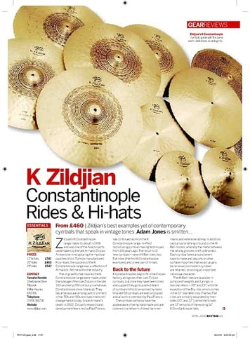 Rhythm K Zildjian Constantinople Rides and Hihats Rhythm K Zildjian Constantinople Rides and Hihats