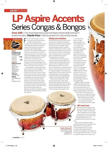 Rhythm LP Aspire Accents Series Congas and Bongos Rhythm LP Aspire Accents Series Congas and Bongos