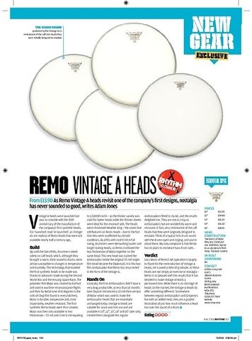Rhythm Remo Vintage A Heads Rhythm Remo Vintage A Heads