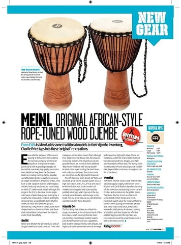 Rhythm MEINL ORIGINAL AFRICANSTYLE ROPETUNED WOOD DJEMBE Rhythm MEINL ORIGINAL AFRICANSTYLE ROPETUNED WOOD DJEMBE