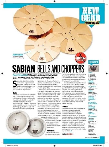 Rhythm Sabian Bells and Choppers Rhythm Sabian Bells and Choppers