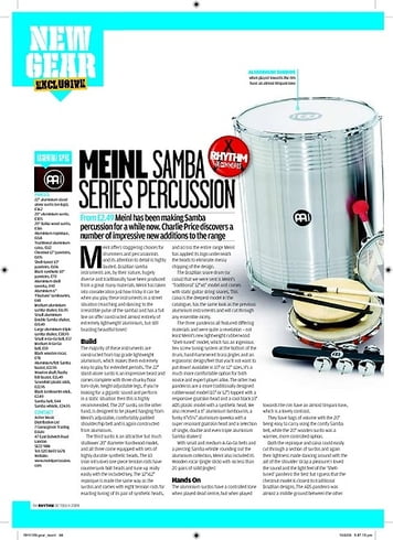 Rhythm Meinl Samba SERIES PERCUSSION Rhythm Meinl Samba SERIES PERCUSSION