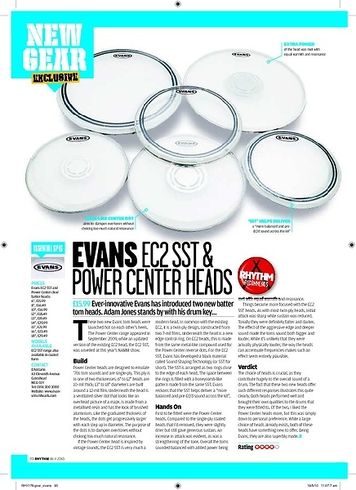 Rhythm EVANS EC2 SST and POWER CENTER HEADS Rhythm EVANS EC2 SST and POWER CENTER HEADS