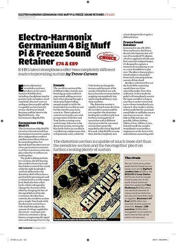 Guitarist Electro-Harmonix Freeze Sound Retainer Guitarist Electro-Harmonix Freeze Sound Retainer