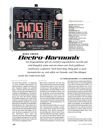 Gitarre & Bass Electro-Harmonix Ring Thing, FX-Gerät Gitarre & Bass Electro-Harmonix Ring Thing, FX-Gerät