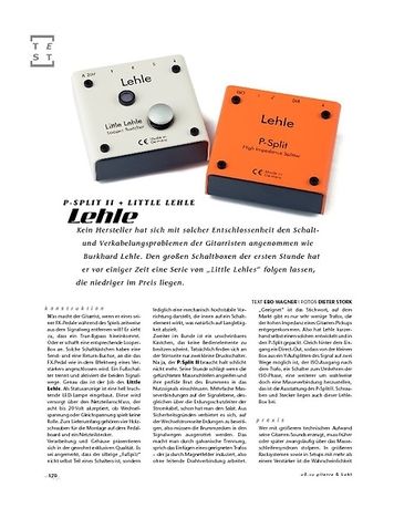 Gitarre & Bass Lehle P-Split II + Little Lehle, Signal-Looper/Splitter Gitarre & Bass Lehle P-Split II + Little Lehle, Signal-Looper/Splitter