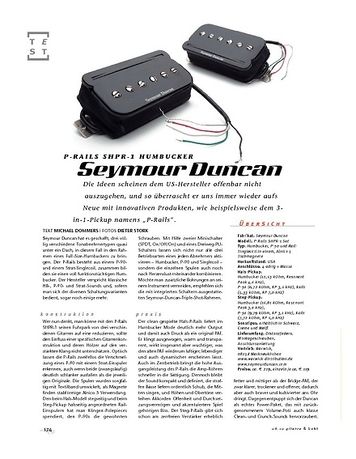 Gitarre & Bass Seymour Duncan P-Rails SHPR-1 Humbucker Gitarre & Bass Seymour Duncan P-Rails SHPR-1 Humbucker