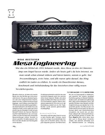 Gitarre & Bass Mesa Engineering Dual Rectifier, Tube-Head Gitarre & Bass Mesa Engineering Dual Rectifier, Tube-Head