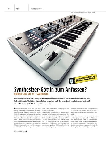 Keyboards Roland Gaia SH-01 - Synthesizer Keyboards Roland Gaia SH-01 - Synthesizer
