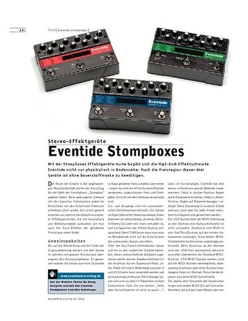 Sound & Recording Eventide Stompboxes Sound & Recording Eventide Stompboxes