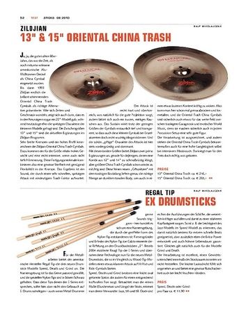Sticks "Zildjian 13"" & 15"" Oriental Trash Cymbals" Sticks "Zildjian 13"" & 15"" Oriental Trash Cymbals"