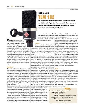 Sticks Neumann TLM 102 Mikrofon Sticks Neumann TLM 102 Mikrofon