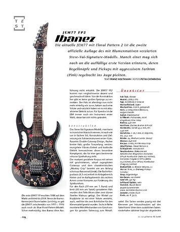 Gitarre & Bass Ibanez JEM77 FP2, E-Gitarre Gitarre & Bass Ibanez JEM77 FP2, E-Gitarre