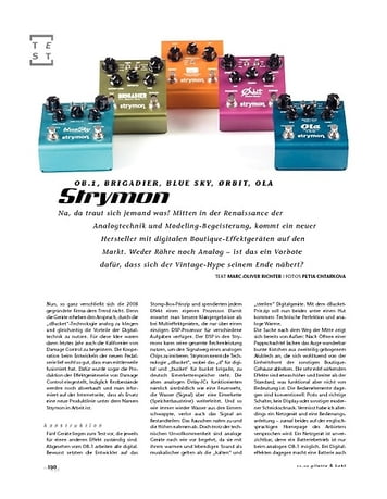 Gitarre & Bass Strymon Gitarren-Effektpedale Gitarre & Bass Strymon Gitarren-Effektpedale
