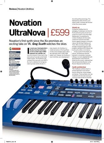 Future Music Novation UltraNova Future Music Novation UltraNova