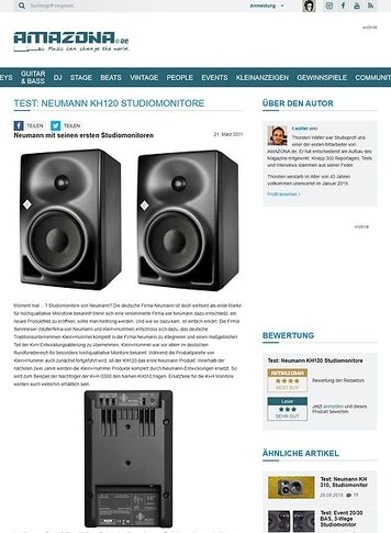 Amazona.de Test: Neumann KH120 Amazona.de Test: Neumann KH120