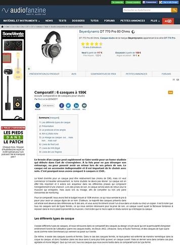Audiofanzine.com 6 casques autour de 150 euros Audiofanzine.com 6 casques autour de 150 euros