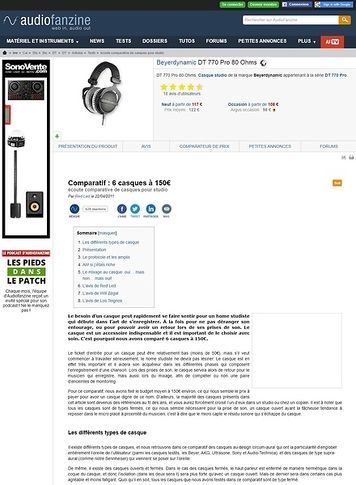 Audiofanzine.com 6 casques autour de 150 euros Audiofanzine.com 6 casques autour de 150 euros