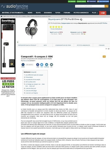 Audiofanzine.com 6 casques autour de 150 euros Audiofanzine.com 6 casques autour de 150 euros