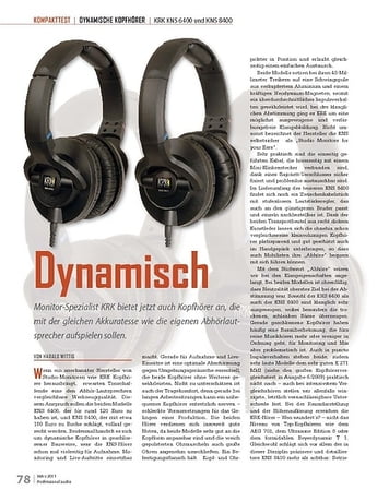 Professional Audio Dynamisch KRK KNS 6400 und KNS 8400 Professional Audio Dynamisch KRK KNS 6400 und KNS 8400
