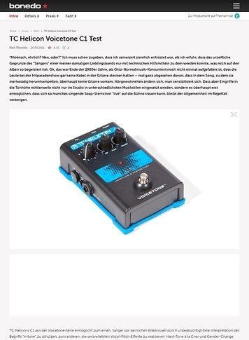 Bonedo.de TC Helicon Voicetone C1 Bonedo.de TC Helicon Voicetone C1