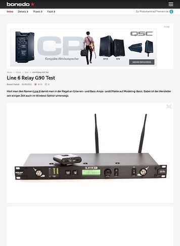 Bonedo.de Line 6 Relay G90 Bonedo.de Line 6 Relay G90