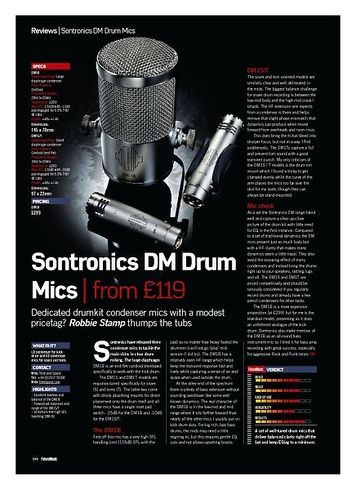 Future Music Sontronics DM Drum Mics Future Music Sontronics DM Drum Mics
