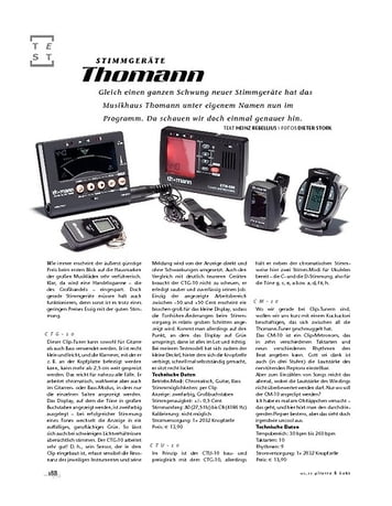 Gitarre & Bass Thomann Stimmgeräte Gitarre & Bass Thomann Stimmgeräte