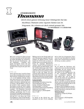 Gitarre & Bass Thomann Stimmgeräte Gitarre & Bass Thomann Stimmgeräte