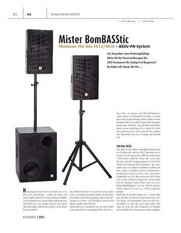 Keyboards Thomann The Box TA12/TA18 – Aktiv-PA-System Keyboards Thomann The Box TA12/TA18 – Aktiv-PA-System