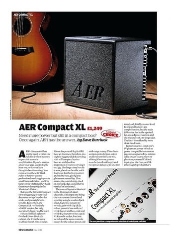 Guitarist AER Compact XL Guitarist AER Compact XL