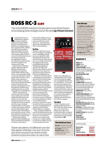 Guitarist Boss RC-3 Guitarist Boss RC-3