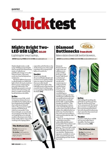Guitarist Mighty Bright Two- LED USB Light Guitarist Mighty Bright Two- LED USB Light