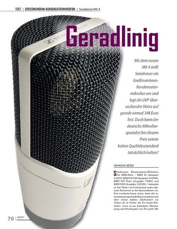 Professional Audio Geradlinig Sennheiser MK 4 Professional Audio Geradlinig Sennheiser MK 4
