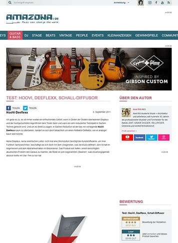 Amazona.de Test: HooVi, Deeflexx, Schall-Diffusor Amazona.de Test: HooVi, Deeflexx, Schall-Diffusor