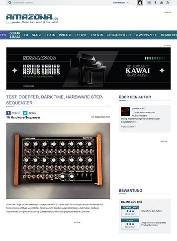 Amazona.de Test: Doepfer, Dark Time, Hardware Step-Sequencer Amazona.de Test: Doepfer, Dark Time, Hardware Step-Sequencer