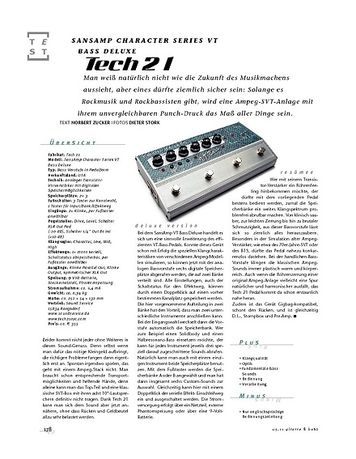 Gitarre & Bass Tech21 SansAmp Character Series VT Bass Deluxe, Bass-Preamp Gitarre & Bass Tech21 SansAmp Character Series VT Bass Deluxe, Bass-Preamp
