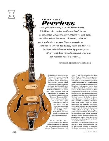 Gitarre & Bass Peerless Gigmaster SC, E-Gitarre Gitarre & Bass Peerless Gigmaster SC, E-Gitarre