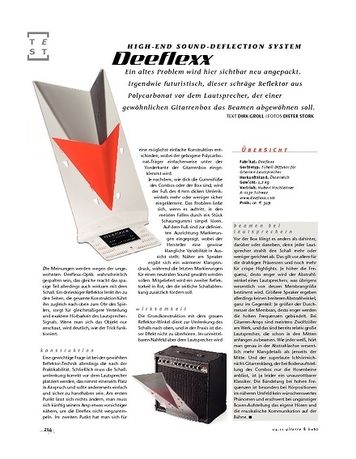 Gitarre & Bass Deeflexx High-end sound-deflection system Gitarre & Bass Deeflexx High-end sound-deflection system
