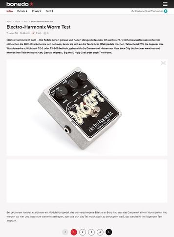 Bonedo.de Electro Harmonix Worm Bonedo.de Electro Harmonix Worm