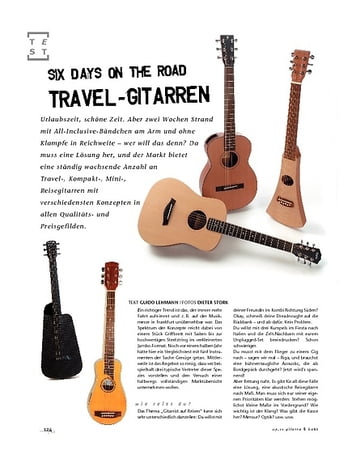 Gitarre & Bass Travel Gitarren: Six days on the road Gitarre & Bass Travel Gitarren: Six days on the road