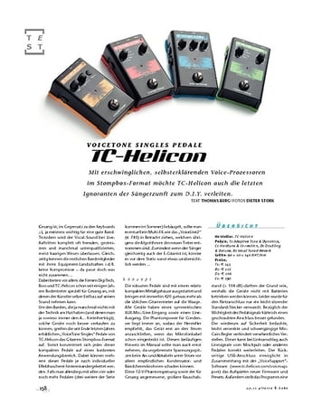 Gitarre & Bass TC Helicon VoiceTone Singles Pedale Gitarre & Bass TC Helicon VoiceTone Singles Pedale
